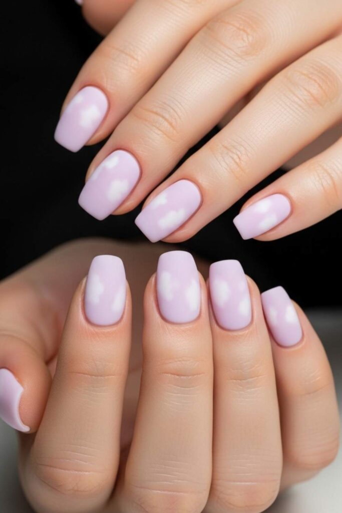 Barely-There Lilac Gel with a Matte Cloudlike Finish