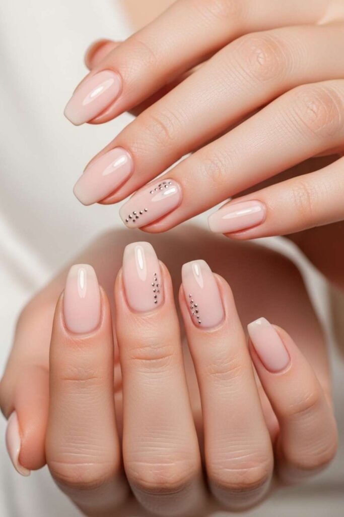 Barely-There Nude with Micro Dot Cluster