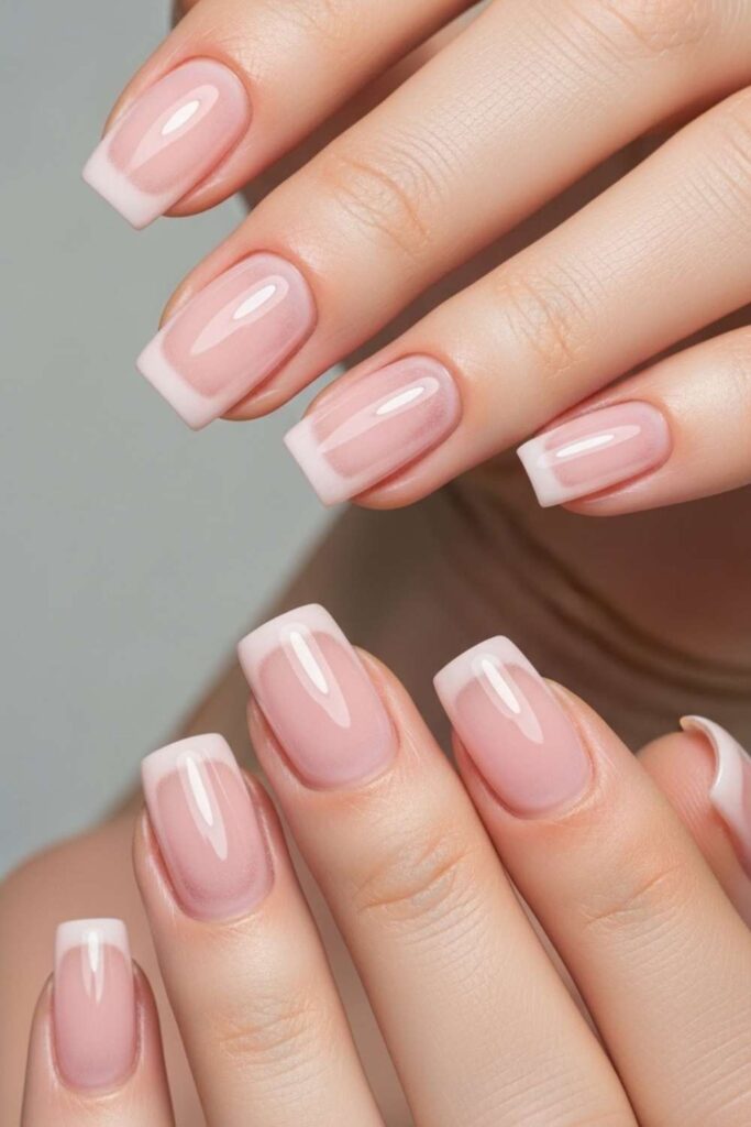 Barely-There Pink with a Chrome Wash