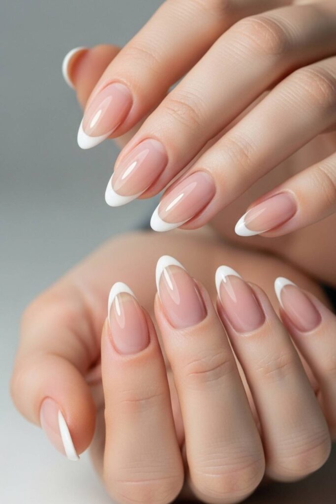 Classic French Tips Redrawn Thinner and Cleaner