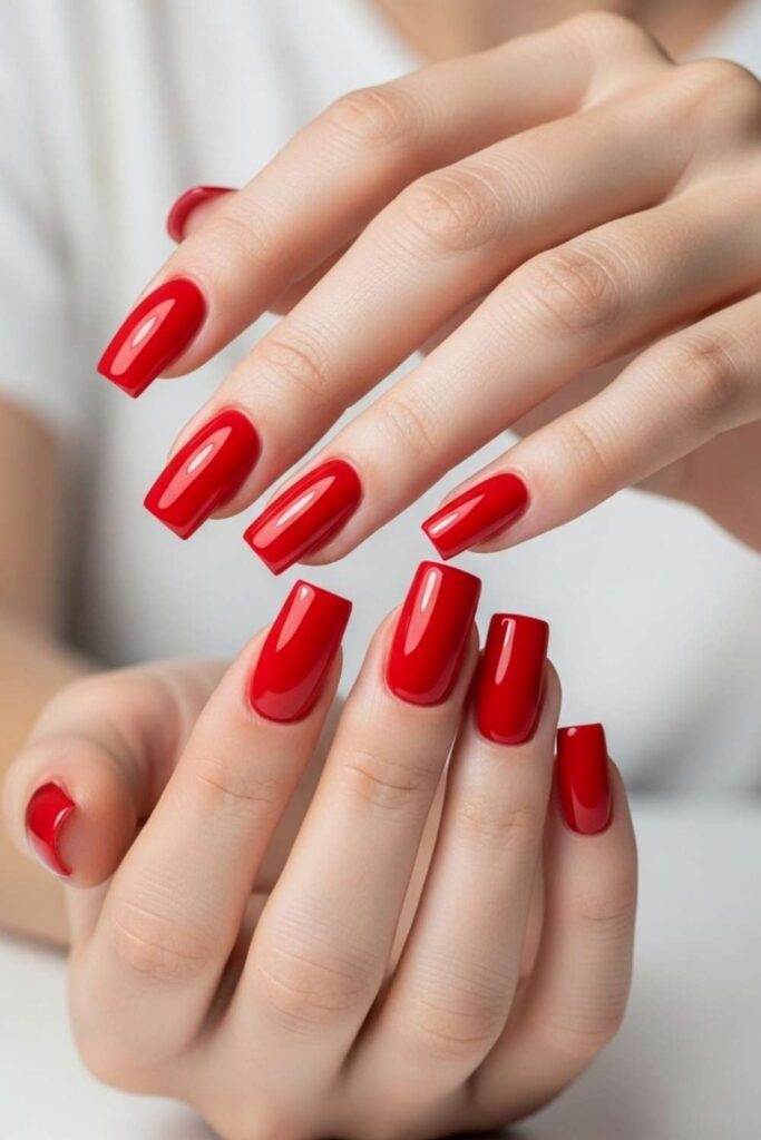 Classic Red with Sharp Square Edge