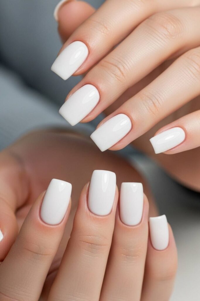 Clean Soft White Square No Details, Just Perfect