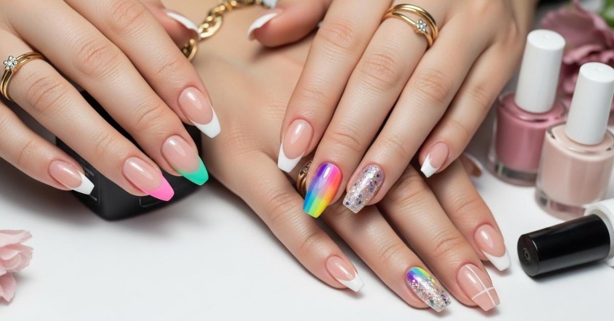 Colored French Tip Nail Ideas