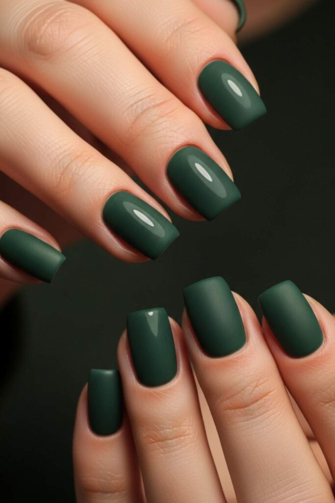 Deep Forest Green Satin