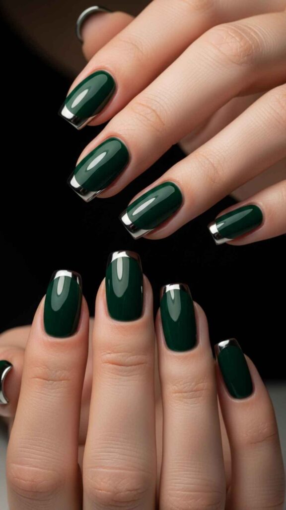 Deep Forest Green with Chrome Edge