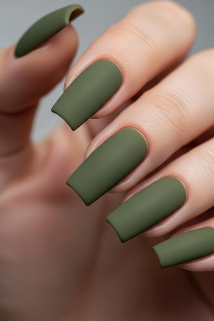 Deep Olive Green with Matte Finish