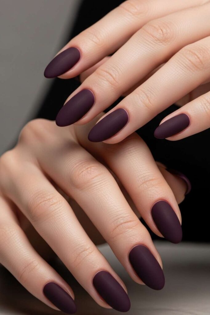Deep Plum Velvet with Soft Matte Finish