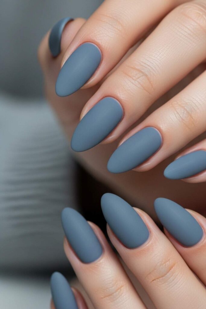 Dusty Blue with a Satin Finish