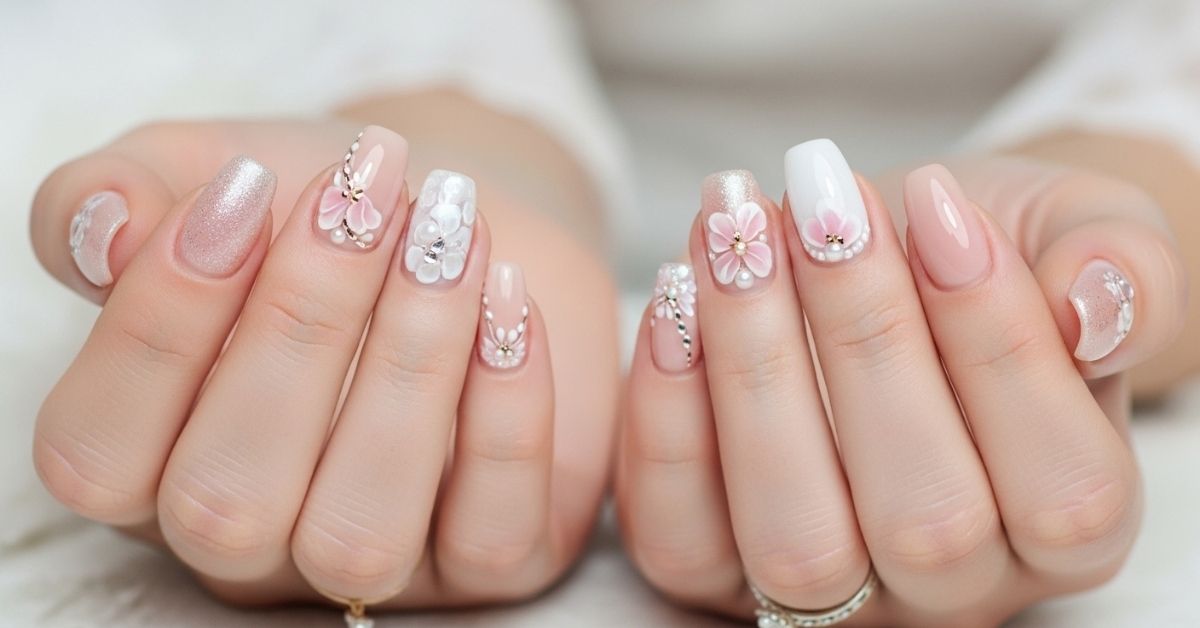 Elegant Nails Wedding Art Designs