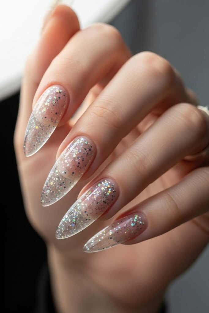 Encapsulated Glitter with Clear Acrylic Overlay