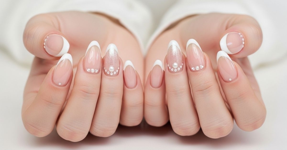 French Tip Wedding Nails