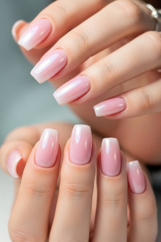 Ice Pink Glazed Donut Finish with Chrome Sheen