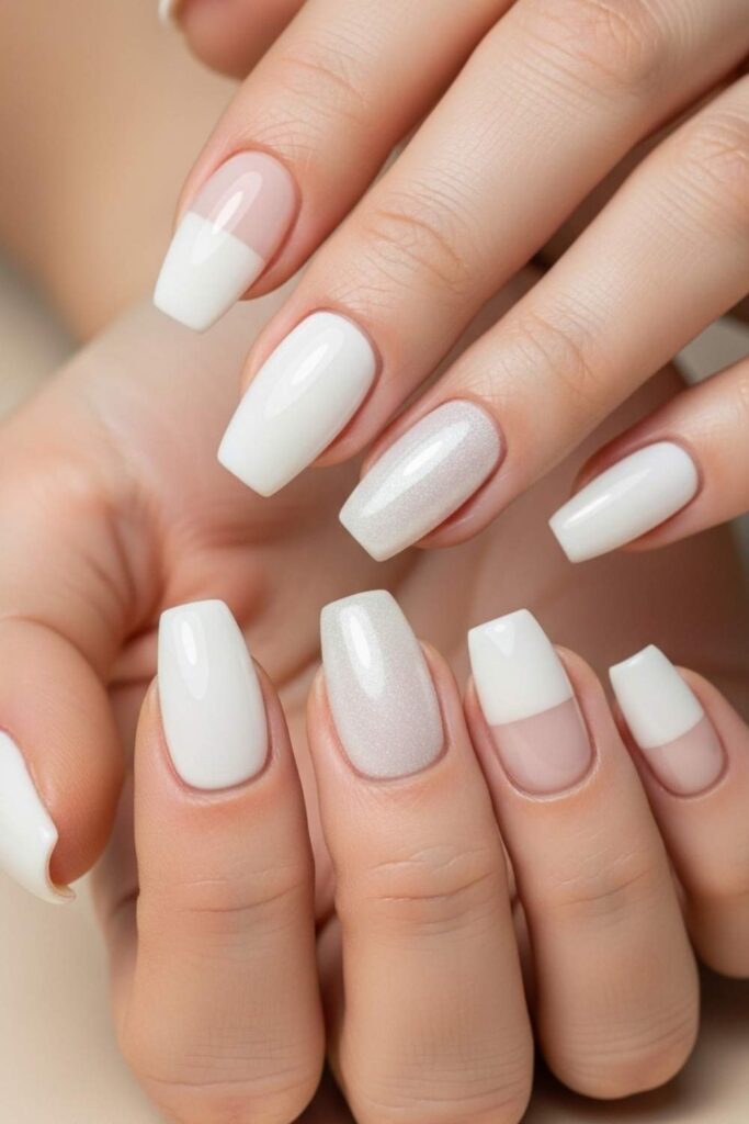 Monochrome Off-White Set with Varying Textures