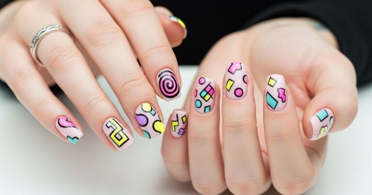 Nails That Bring 90s Art Back
