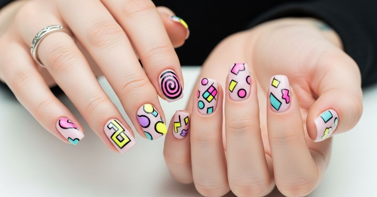 Nails That Bring 90s Art Back