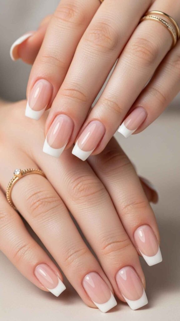 Natural French Tip Nail Ideas