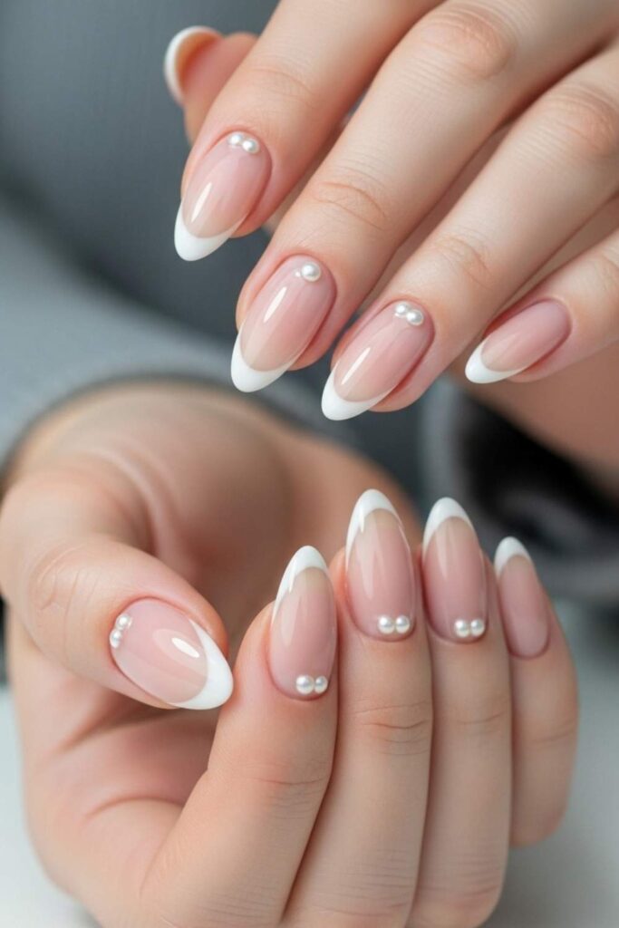 Nude Base with Double Pearl Dot Tips