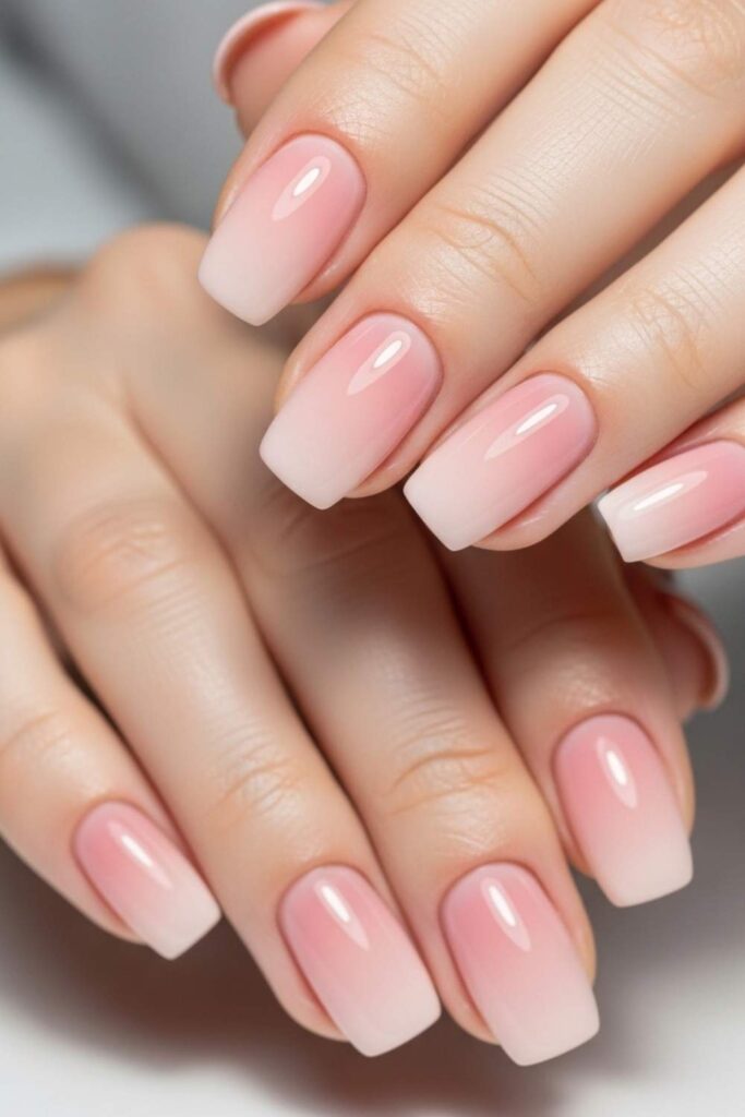 Ombre Nude-to-Blush with a Sponge