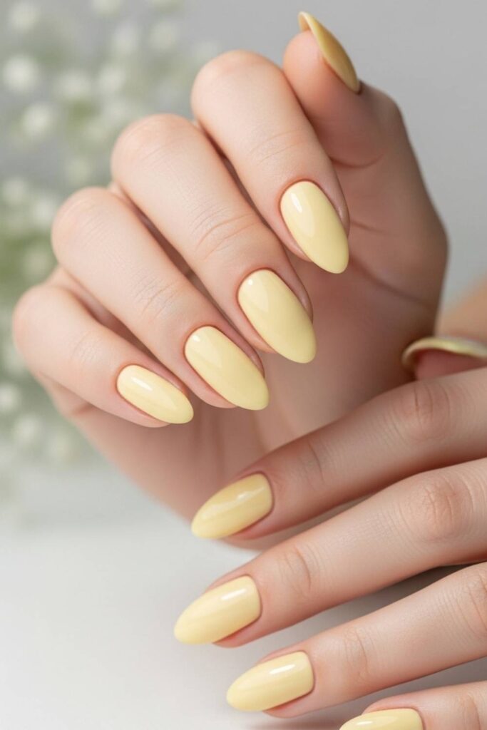 Pastel Yellow Creme for a Fresh Spring Look