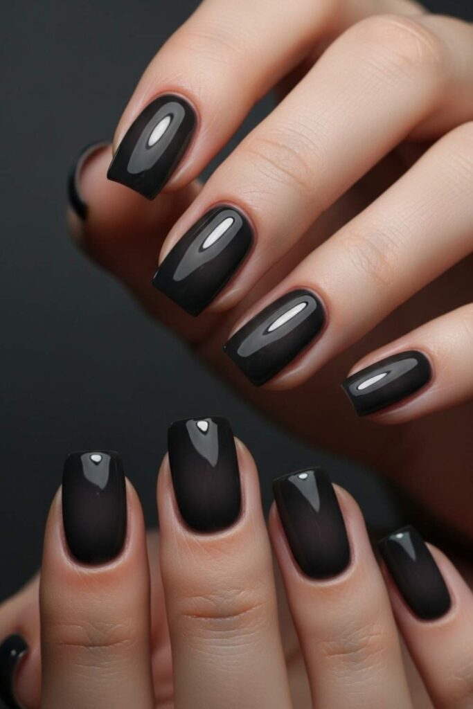 Soft Black with a Barely-There Grey Tint