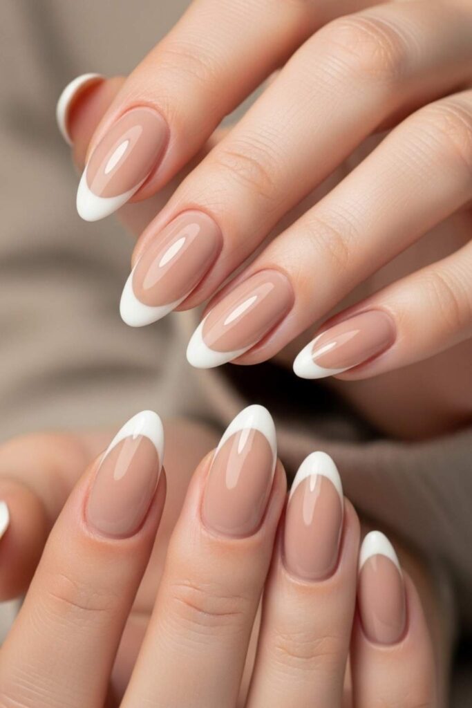 Soft Taupe Base with Cream Tips