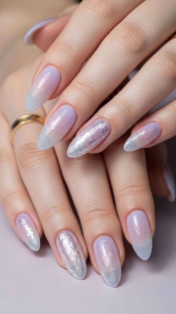 Translucent Lavender with White Chrome Dust