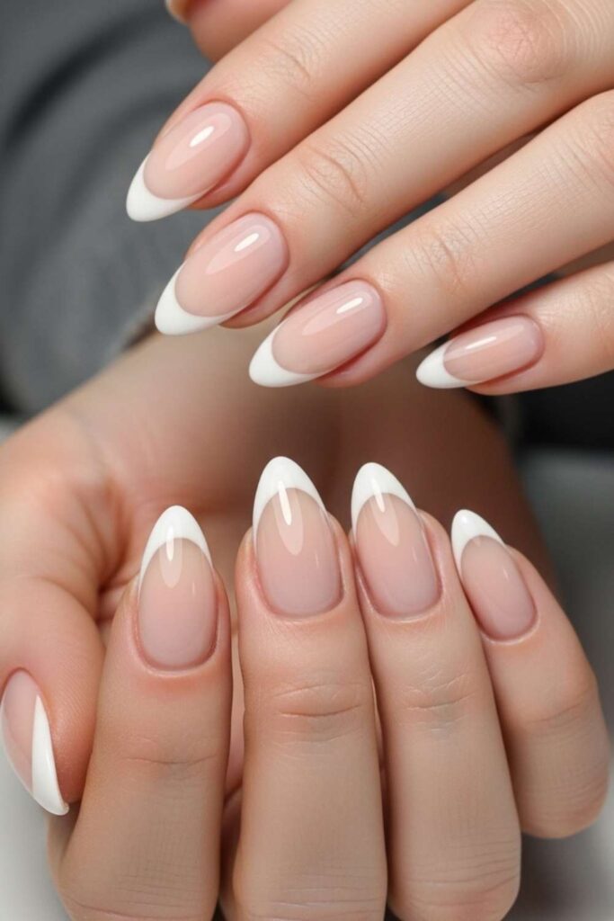 Two-Tone French in Cream and White