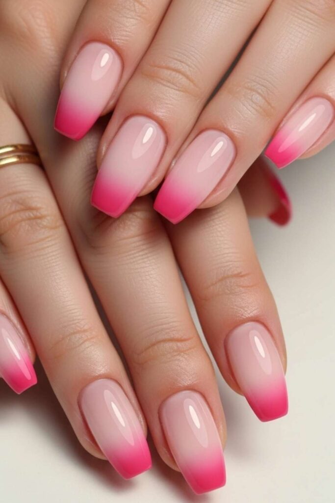Two-Toned Pink Fade (Gradient from Soft to Bold)