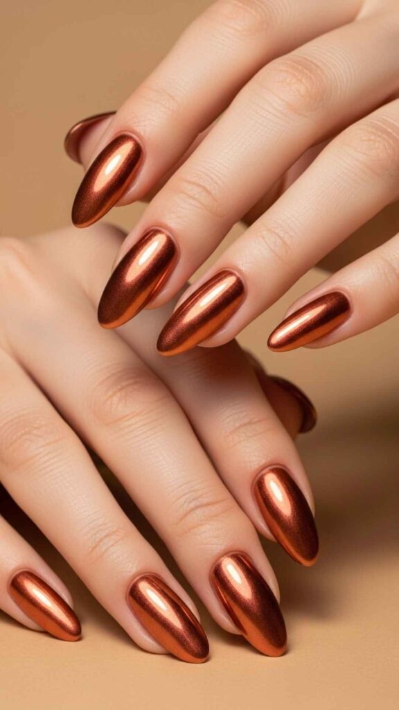 Warm Bronze Ombre into Copper Tips