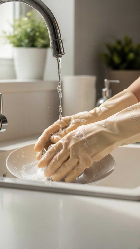 Wear Gloves While Doing Dishes Non-Negotiable