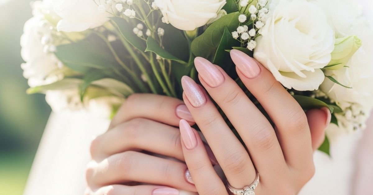 Wedding Day Nails for Bride