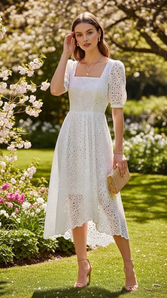 White Broderie Anglaise Midi (With a Caveat)