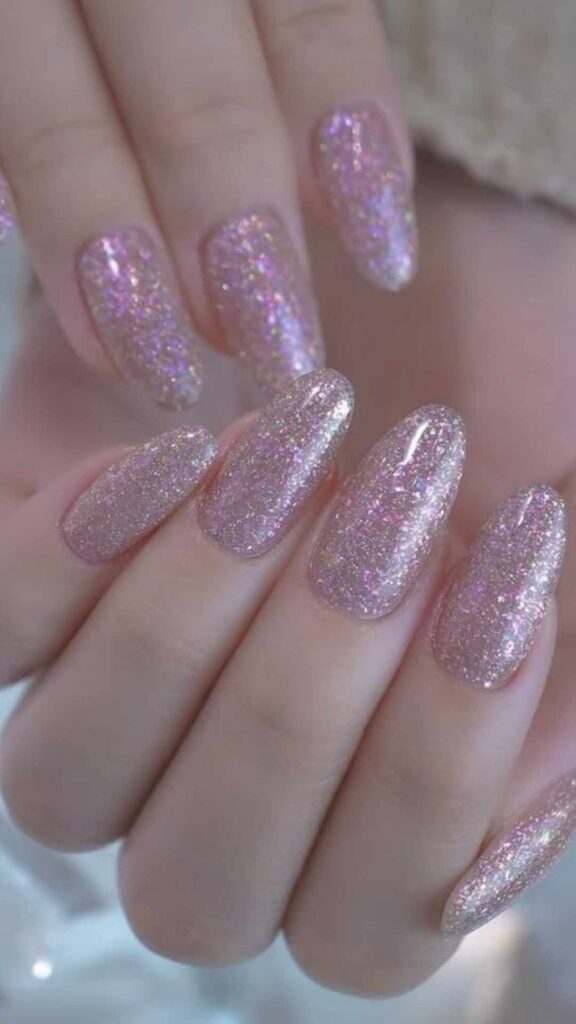 Blush Pink with Iridescent Shimmer