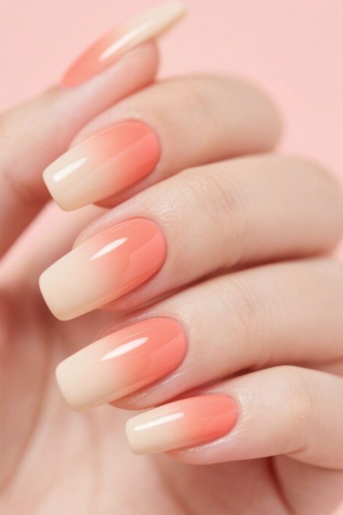 44 Cute Back to School Nails That'll Make You Actually Excited for September 17 Clean Coral with Thin White Tips