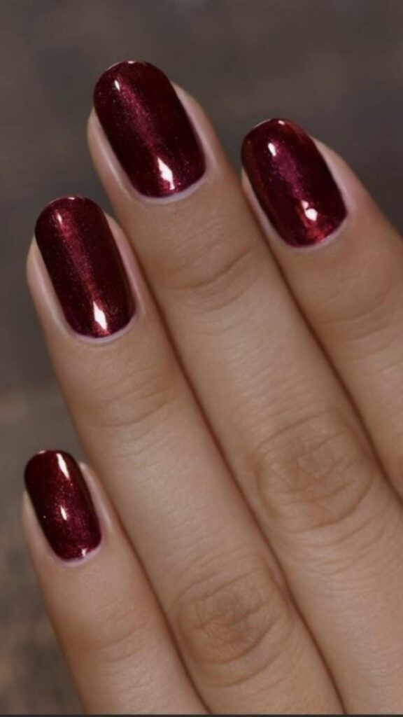Deep Burgundy with Subtle Gold Shimmer