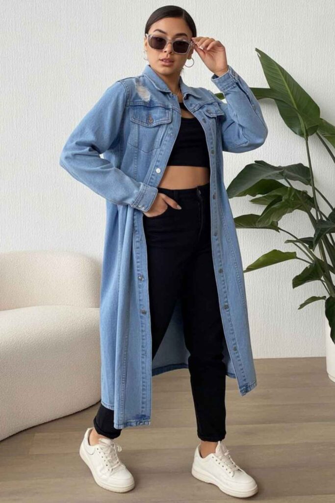 Denim-on-Denim with a Light Wash Jacket and Darker Slim Jeans