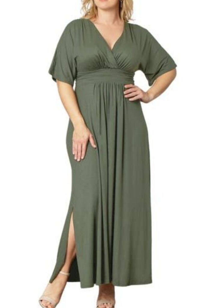 Empire Waist Maxi Dress for Rectangle Body Types