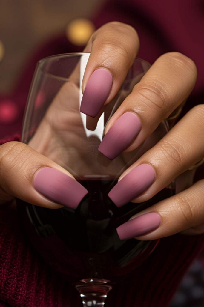 67 Nail Art Tutorial Ideas That Are Actually Worth Saving in 2026 3 Matte Dusty Rose with a Single Glossy Accent Nail