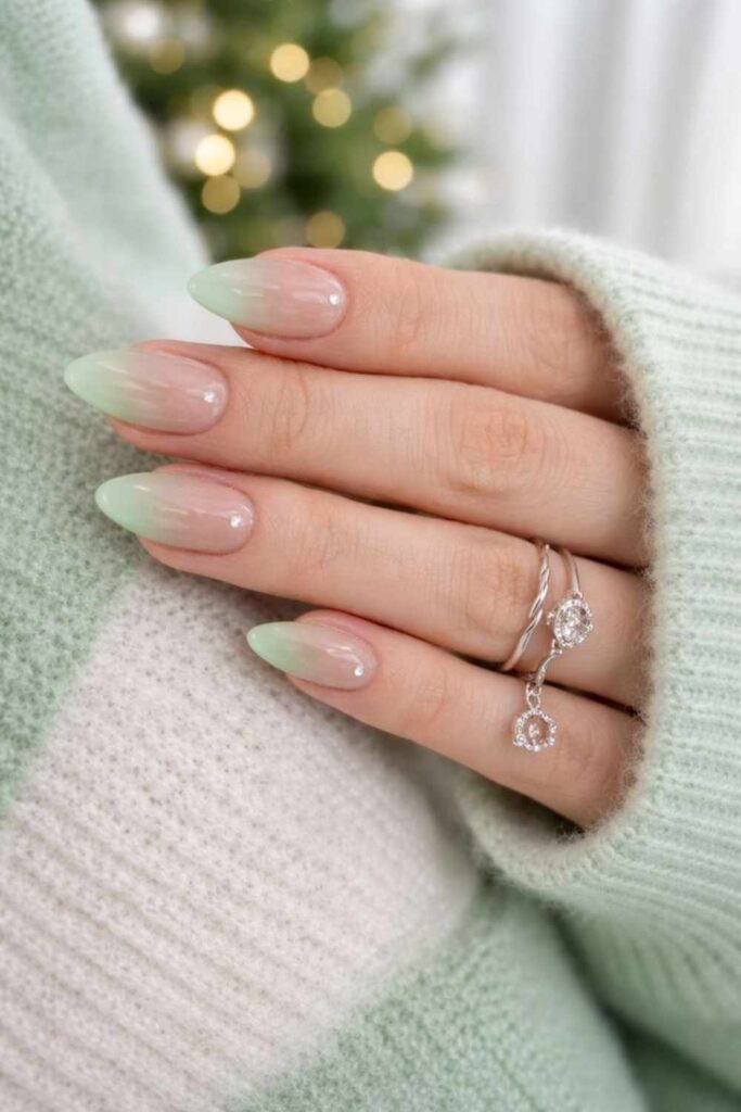 39 Quick Nail Designs Easy Enough to Do at Home (That Actually Look Salon-Done) 11 Mint Green with Pastel Rainbow Tips