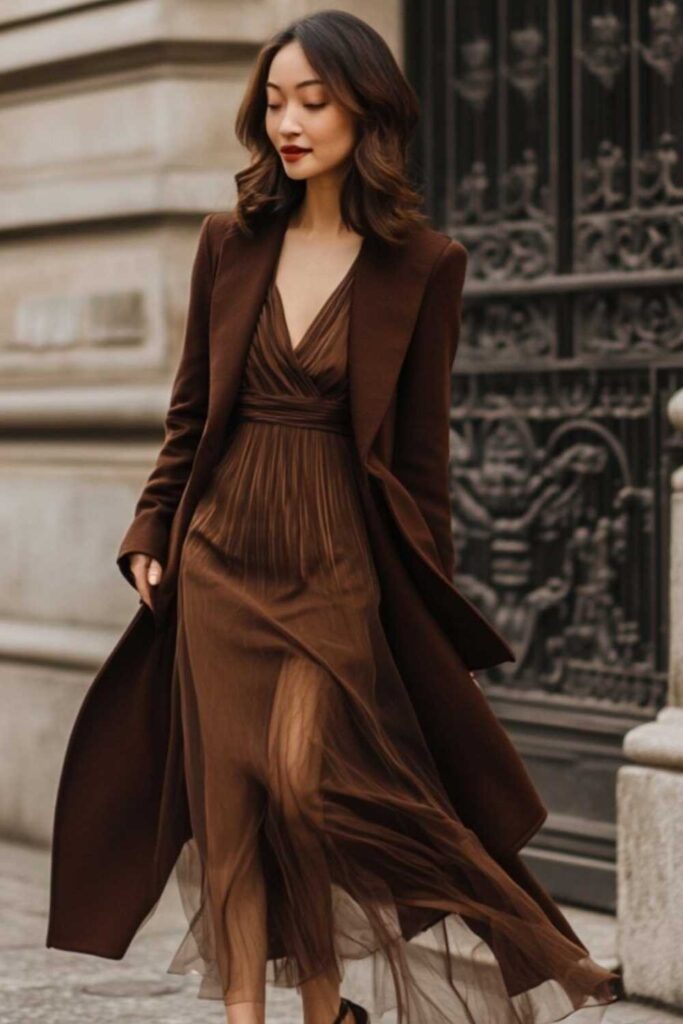 19 Best Birthday Outfit Ideas That Feel Like You, But Make-An-Entrance 10 Monochromatic Brown Moment Caramel to Deep Chocolate