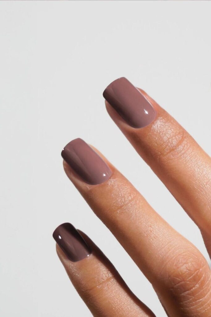 43 Blooming Gel Nail Art Ideas That Look Like They Took Hours (But Didn't) 14 Moody Brown and Nude Bloom Quiet Luxury Nails