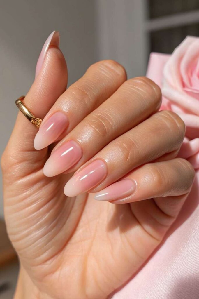 39 Quick Nail Designs Easy Enough to Do at Home (That Actually Look Salon-Done) 7 Ombre Blush to Nude with No Tools