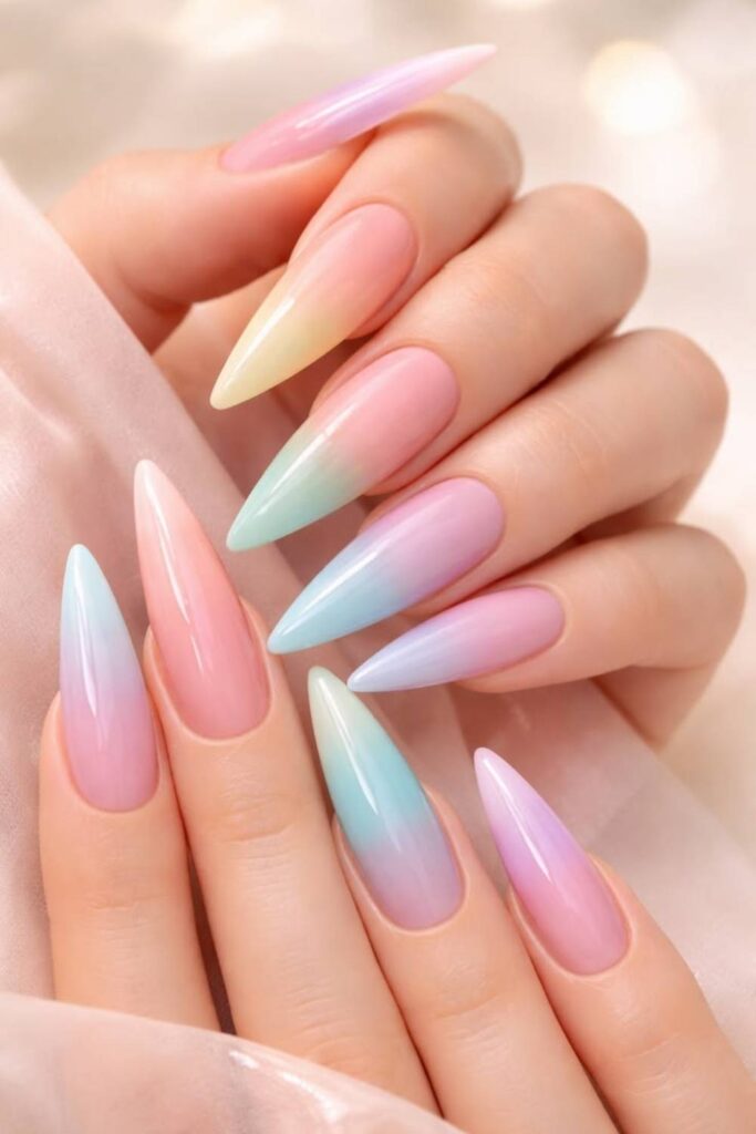 Pastel Color Block Two Tones, Clean Split