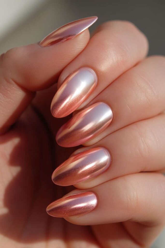 Rose Gold Chrome Ombré