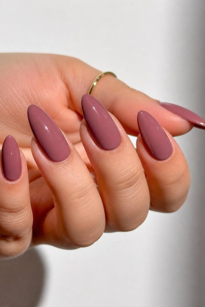 Rose Mauve with Satin Topcoat
