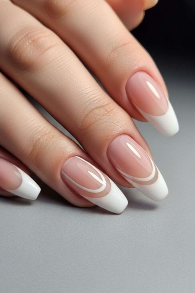 Scotch Tape French Tips with Zero Wobble