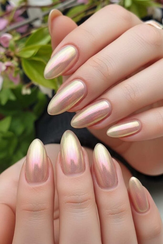 Seashell Nude with Iridescent Shimmer