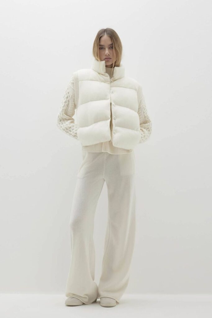 Tailored Joggers with a Structured Puffer Vest