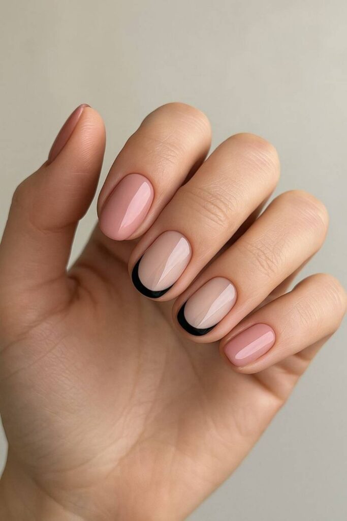 10 Simple Nail Designs for Beginners That Actually Look Expensive 8 Thin Half-Moon Detail at the Cuticle