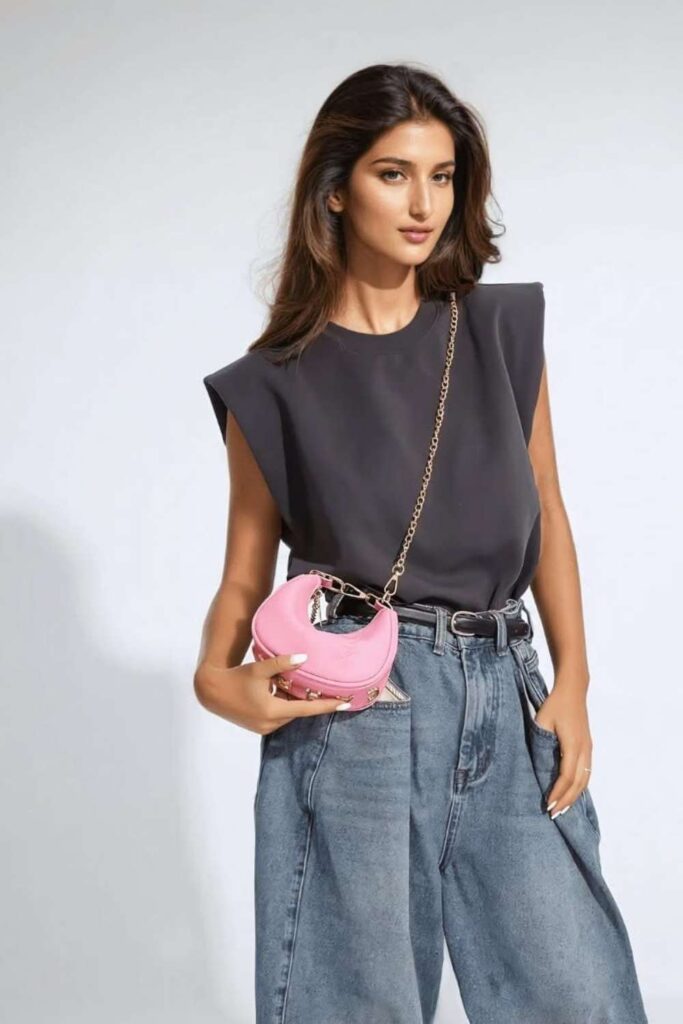 19 Best Birthday Outfit Ideas That Feel Like You, But Make-An-Entrance 9 Tiny Handbag Moment: Bold Color Dress + Micro Bag